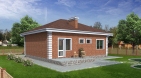 Проект одноэтажного кирпичного дома